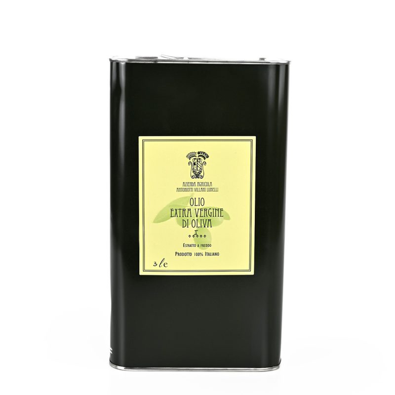 Lattina olio Evo 3l Antoniotti Villani Lubelli Olive Celline/Ogliarole-0,5%